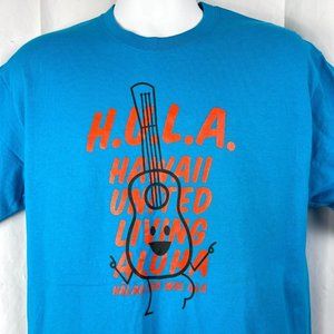 H.U.L.A. Hawaii United Living Aloha M/L T-Shirt Large Mens Halau Na Wai Ola Uke